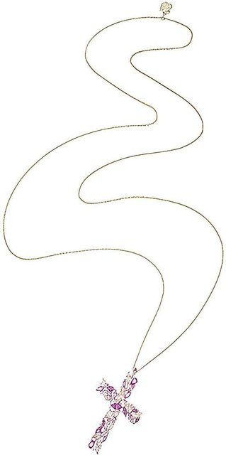 Swarovski Halskette, Kreuz, Roségold, Kristall, Damen - Bild 1