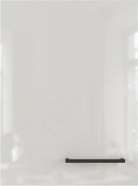 Flex-Well Küchen-Oberschrank Lund in Lichtgrau glänzend und Rauchgrau, Wandmontage, B: 40 cm, H: 54,8 cm, T: 32 cm