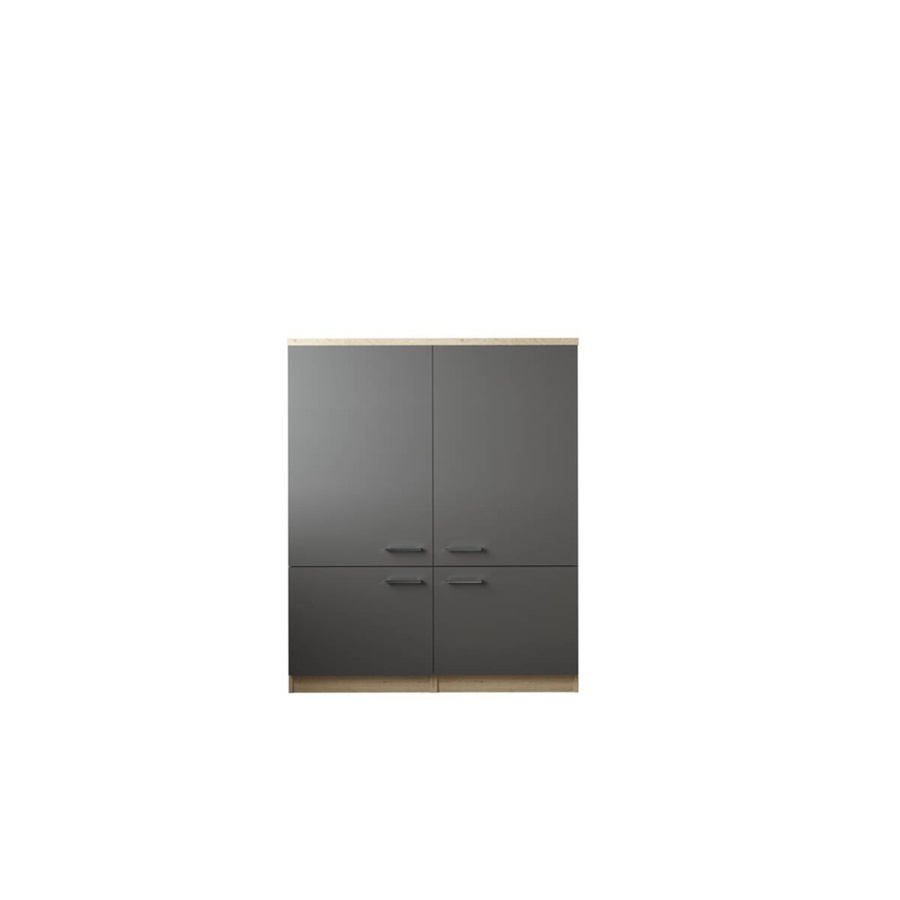 Respekta Küchenmöbel-Set Merle Modern in Grau mit Soft-Close-Türen, B/H/T: 120 x 145 x 60 cm - Bild 4