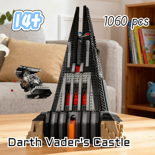 Hot Toys Star Wars Darth Vader Schloss, Baustein-Modell, 1090 Teile, ab 14 Jahren - Bild 1