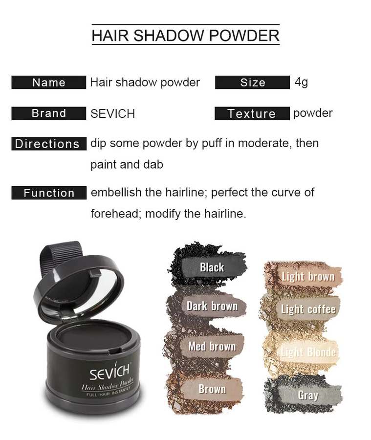 Sevich Haaransatz-Puder, Dark Brown, Matt, Unisex - Bild 4