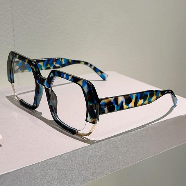 Yiran toy Korrektionsbrille Damen, quadratisch, Vollrand, Kunststoff, weiß - Bild 1