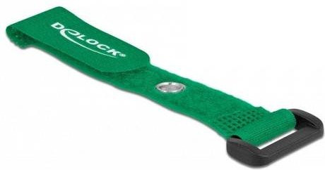 Delock Klettkabelbinder Grün, 5 Stück, Länge: 150 mm, Breite: 20 mm - Bild 1