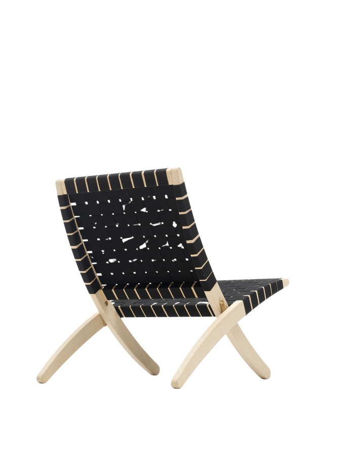 Carl Hansen & Søn MG501 Cuba Chair aus Eiche mit schwarzen Baumwollgurten - Bild 2