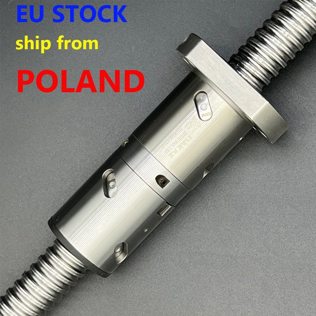DAKAI Kugelumlaufspindel DFU1605 mit Doppelmutter in Silber für CNC und 3D-Drucker - Bild 1