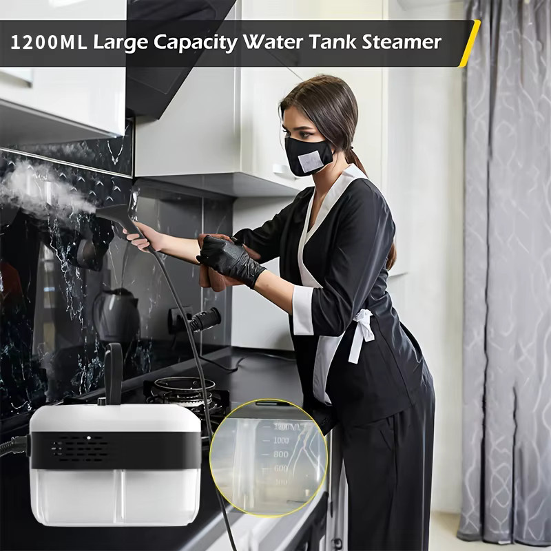 BALASHOV Handheld Dampfreiniger 2500 W in Rot für Auto, Küche und Klimaanlage - Bild 4