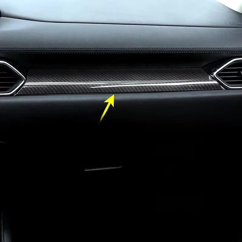 MIHUMOE Carbon Fiber Dashboard Zierleisten für Mazda CX-5 KF in Schwarz - Bild 1