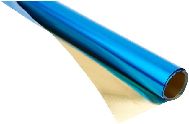 Alu-Bastelfolie in Gold und Blau, 50 x 78 cm - Bild 1