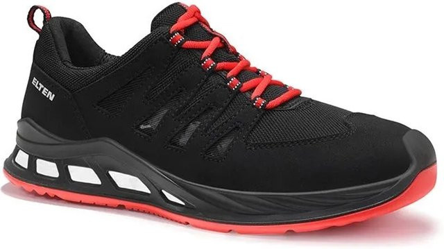Elten Sicherheitshalbschuh MADDOX XXR Air Low ESD S1P in Schwarz Rot Größe 48 - Bild 1