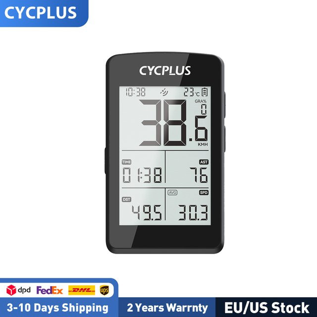 CYCPLUS M3 GPS Fahrradcomputer mit ANT+ und Bluetooth 5.0, wasserdichter Fahrrad-Tachometer in Schwarz - Bild 1