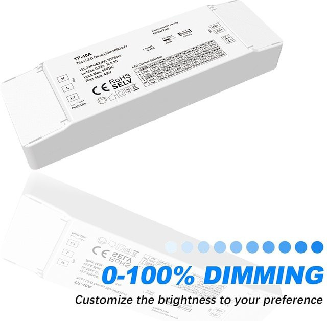 CENFAYA LED Treiber Triac Konstantstrom Dimmer 30W Weiß - Bild 1