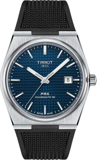 Tissot Herrenuhr PRX Powermatic-80, Automatik, Edelstahl, 40 mm, Blau - Bild 1