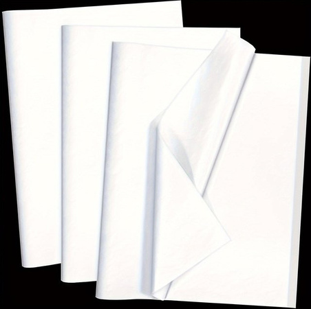 SZ-JZQ Seidenpapier Weiß, 60 Blatt Bastelpapier für Geschenke und Dekorationen
