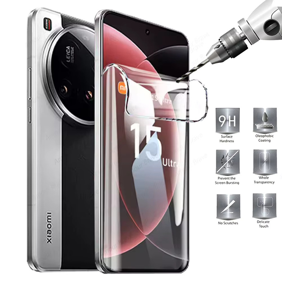 5er Pack Weiche Hydrogel Displayschutzfolien für Xiaomi 14 Ultra 15 13 12 11 Lite 14T 13T 12T 11T 10T Pro Transparent - Bild 4