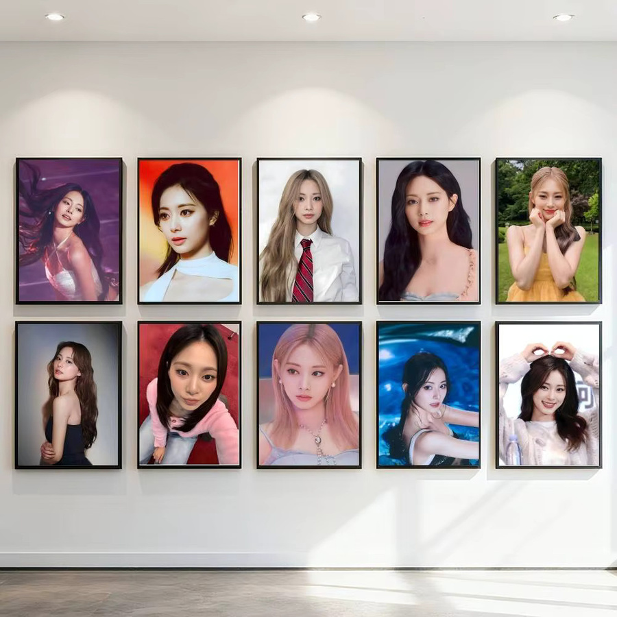Kayou Kpop T-Twice T-Tzuyu Poster Kunstdruck im Anime-Stil, Mehrfarbig, Papier-Poster - Bild 2