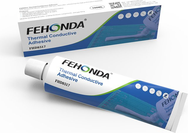 FEHONDA Silikon-Klebstoff in Weiß als wärmeleitender Isolierender Dichtungsklebstoff für Elektronische Bauteile und LED - Bild 1