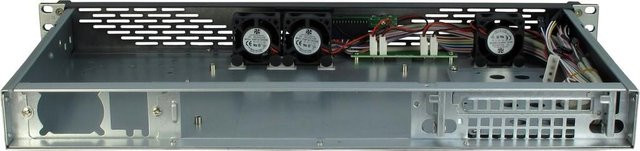Inter-Tech IPC 1U-K-125L Server-Gehäuse in Schwarz mit Mini-ITX, USB-A und USB-C - Bild 2
