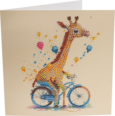 Craft Buddy Crystal Art Card Giraffe, Diamond Painting
