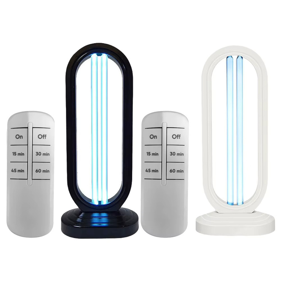 Alloet UV-Licht-Sterilisator mit 3-Stufen-Timer und Fernbedienung, 38W UVC-Lampe zur Desinfektion in Schwarz, B/T/H: 41,5 x 18,0 cm - Bild 2
