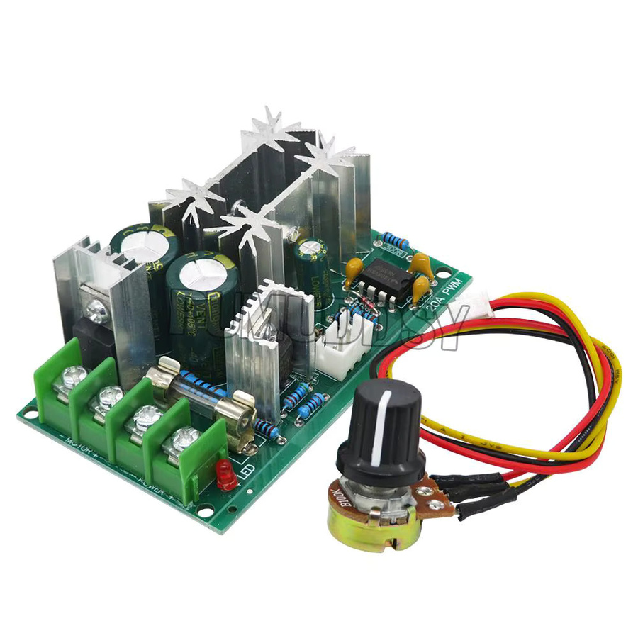 PUMUDDSY PWM Motordrehzahlregler DC 10–60 V Hochleistungs-Antriebsmodul 20 A - Bild 2