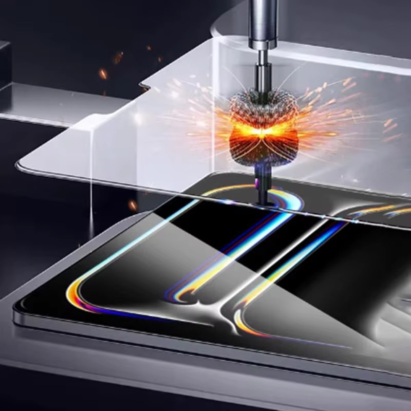 Premium Hartglas Displayschutz für Apple iPad Pro M4 und iPad Air M2 11 und 13 Zoll 2024, transparent - Bild 3