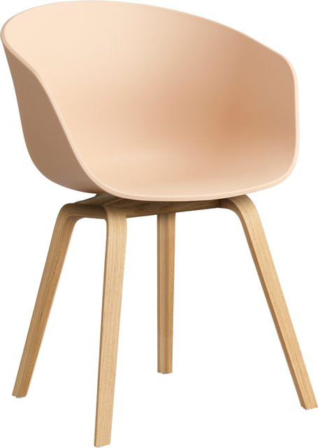 HAY About A Chair AAC 22 mit Armlehnen in Orange aus Polypropylen und Holz - Bild 1