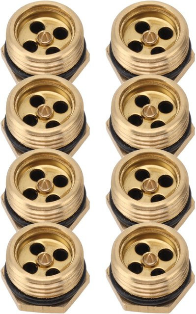 20 Stück mfySpace Messing-Sprühdüsen 1/2 Zoll, einstellbare Zerstäuberdüsen zur Staubentfernung und Kühlung in Beige und Gold - Bild 1