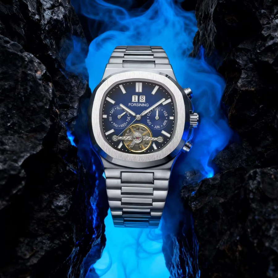 Forsining Armbanduhr, Tourbillon, Automatik, Edelstahl, Herren - Bild 5