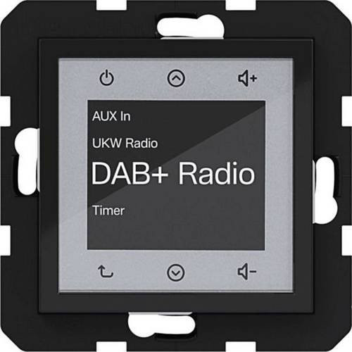 Hager Unterputz-Radio WAN6011BG in Nachtschwarz glänzend mit DAB+ - Bild 1