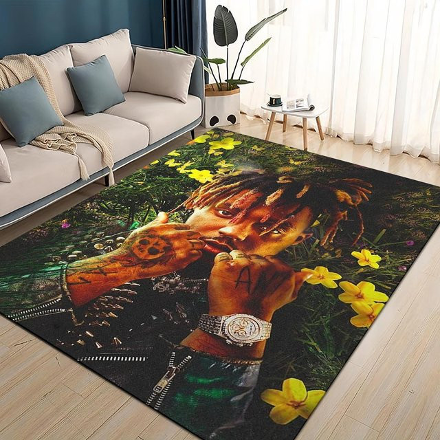 HEISS Juice WRLD 999 Legende Rapper Teppich, Mehrfarbig, B/B: 120 x 80 cm - Bild 1