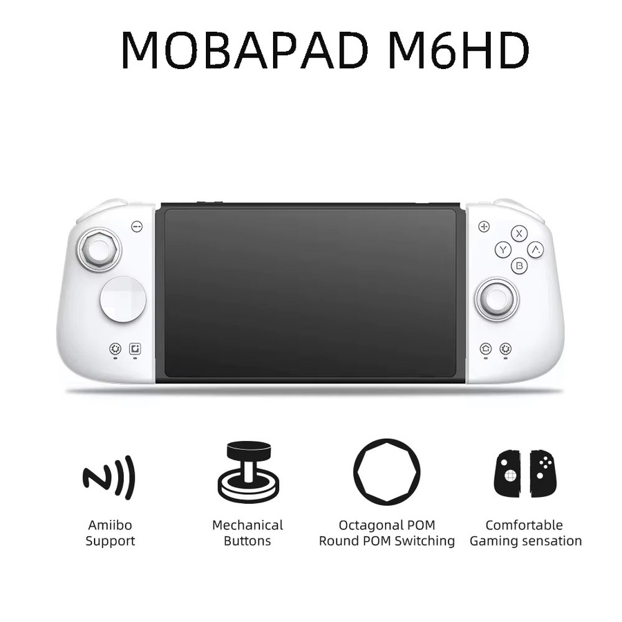 MOBAPAD M6 HD Gemini 2 Bluetooth Wireless Game Controller mit Sensing Joystick Gamepad für Nintendo Switch und Switch OLED in Weiß - Bild 1