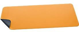 Schreibtischunterlage Sigel aus Kunstleder, beidseitig nutzbar und einrollbar, gelb-grau, B: 80,0 cm, T: 30,0 cm, H: 0,2 cm - Bild 1