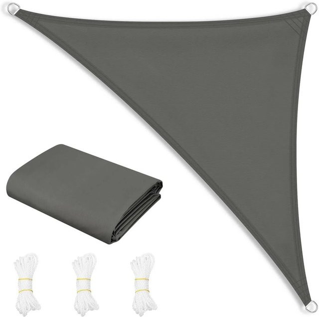 WOLTU Sonnensegel aus Polyester in Dunkelgrau mit UV-Schutz, B/T/H: 5 x 7 x 7 m - Bild 1