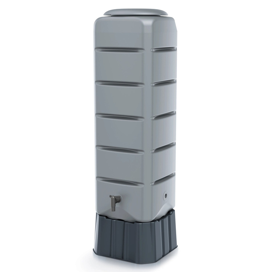 PROSPERPLAST Regentonnenset Waterform Tenso 120, Grau Glatt, 120 l - Bild 2