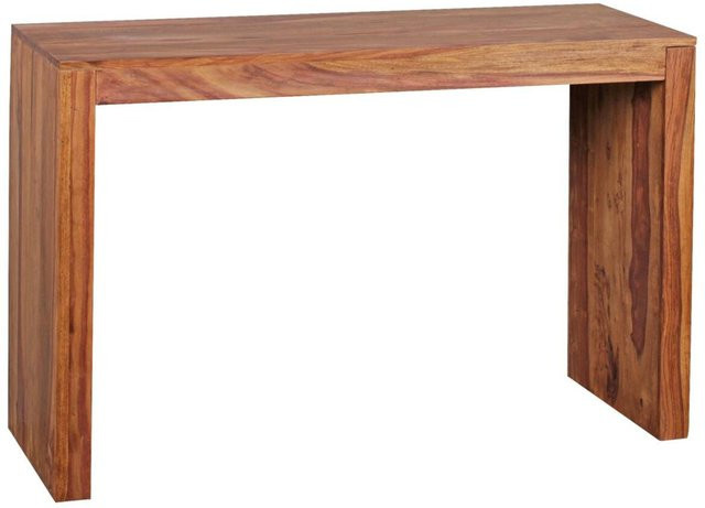 Wohnling Konsolentisch aus Echtholz in Natur, Farbe Braun/Beige, B/H/T: 115 x 75 x 40 cm - Bild 1