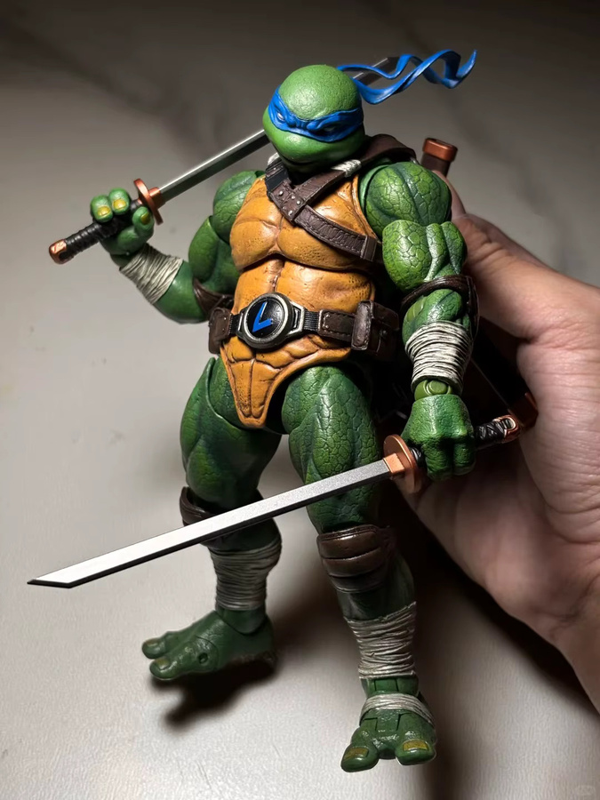 Bandai Ninja Turtles Raphael Leonardo, bewegliche Figuren, 1/12 - Bild 3