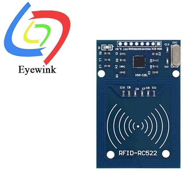 EYEWINK MFRC-522 RC522 RFID-Funkmodul für Arduino, SPI-Schreiber und Leser für IC-Karten, Blau - Bild 1