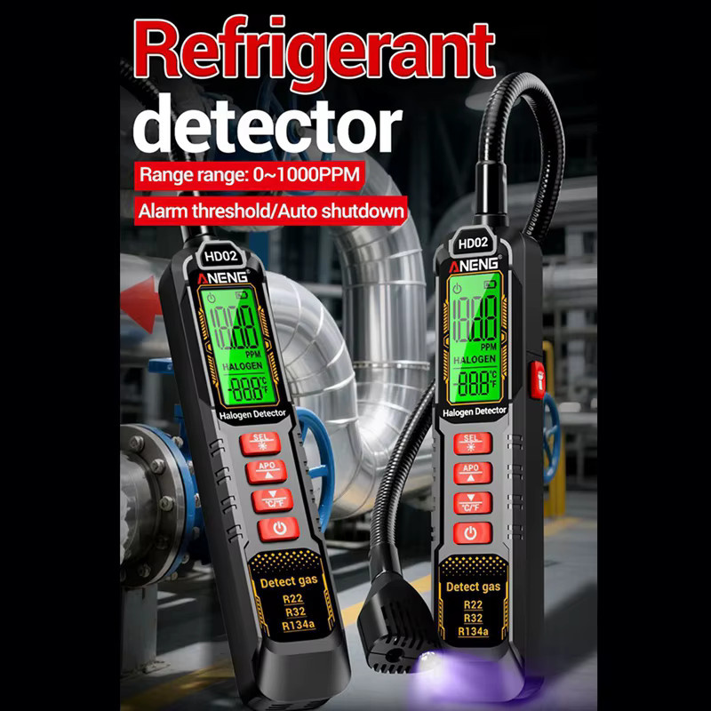 ANENG HD02 Halogen Leck Detektor für R22 R32 R134a Kältemittel Gas Analysator und Klimaanlage Tester Werkzeug - Bild 5