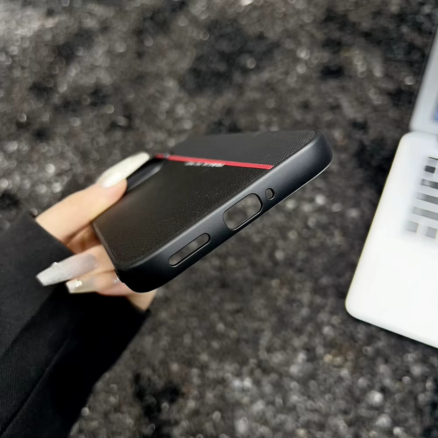 Slim Skin Protect Hard Cover Lederhülle mit Litschi- und Rautenmuster für Xiaomi 15 14 13 Ultra Pro in Rot, Grau oder Schwarz - Bild 2
