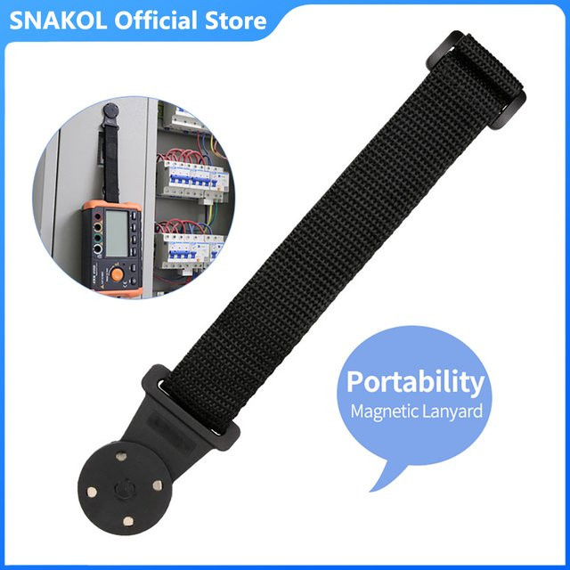 SNAKOL Magnetisches Aufhängegurt-Set für Multimeter in Schwarz - Bild 1