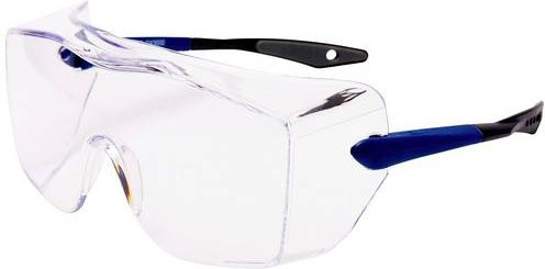 3M OX 3000 Überbrille mit blauem Rahmen und klarer Scheibe - Bild 1
