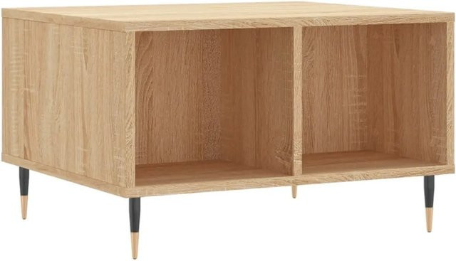 vidaXL Couchtisch Modell 4 in Sonoma-Eiche Braun aus Holzwerkstoff und Metall, B/T/H: 60 x 50 x 36,5 cm - Bild 1