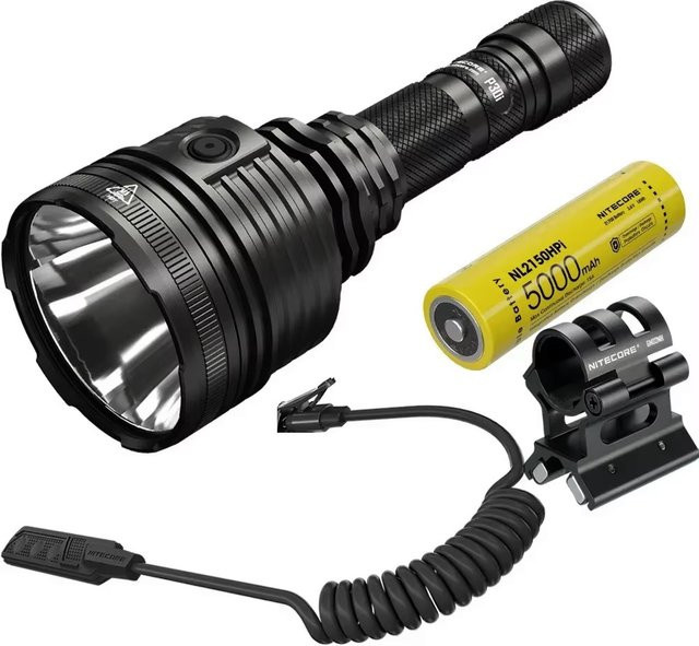 Convoy wiederaufladbare LED-Taschenlampe in Schwarz mit 2000 lm und 21700-Akku - Bild 1