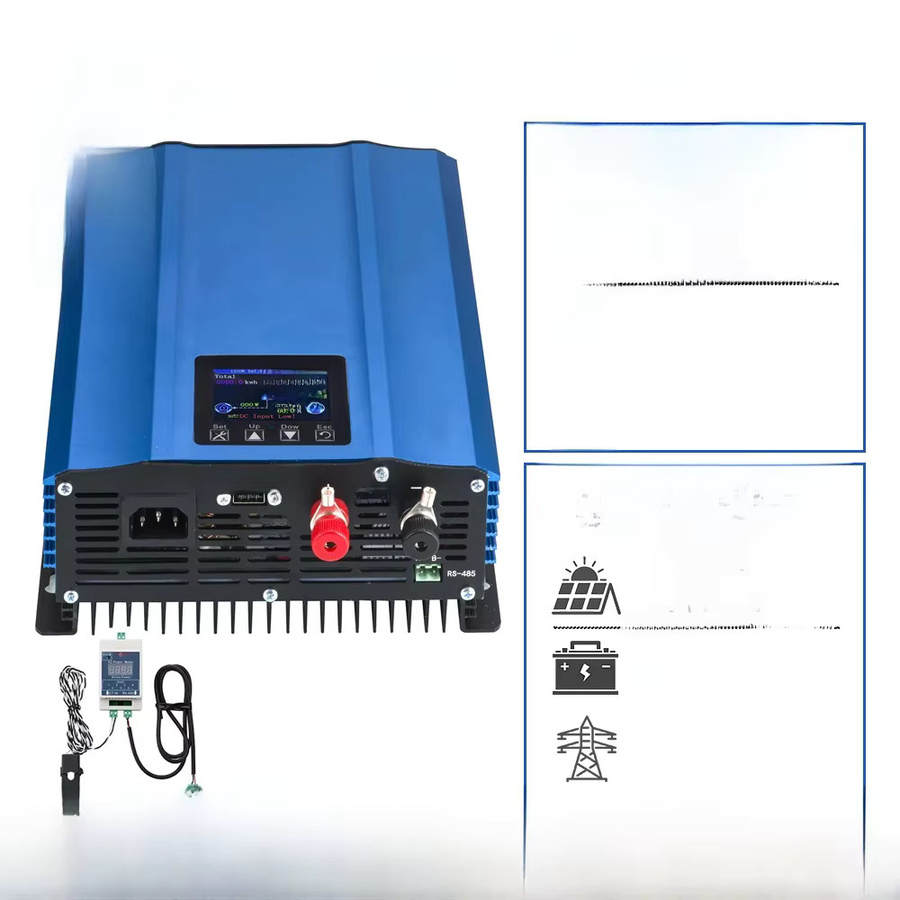 Y&H Grid Tie Inverter 1000 W 1200 W mit LCD und Limiter für Solarpanel und Batterieentlademodus sowie optionalem WLAN - Bild 2