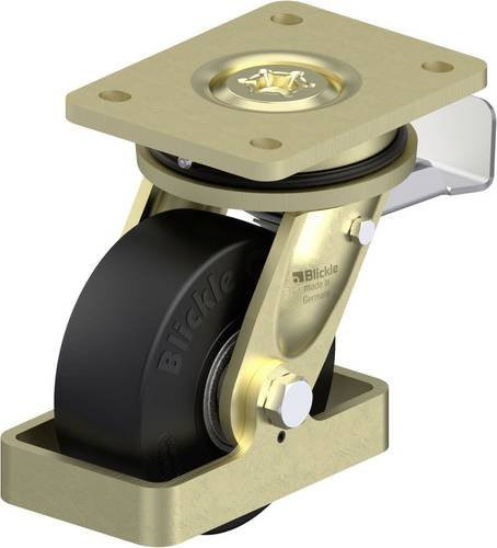 Blickle Schwerlast-Lenkrolle LS-SE 125K-ST-FS in Schwarz und Multicolour, Rad-Durchmesser: 125 mm, Tragfähigkeit: 320 kg - Bild 1