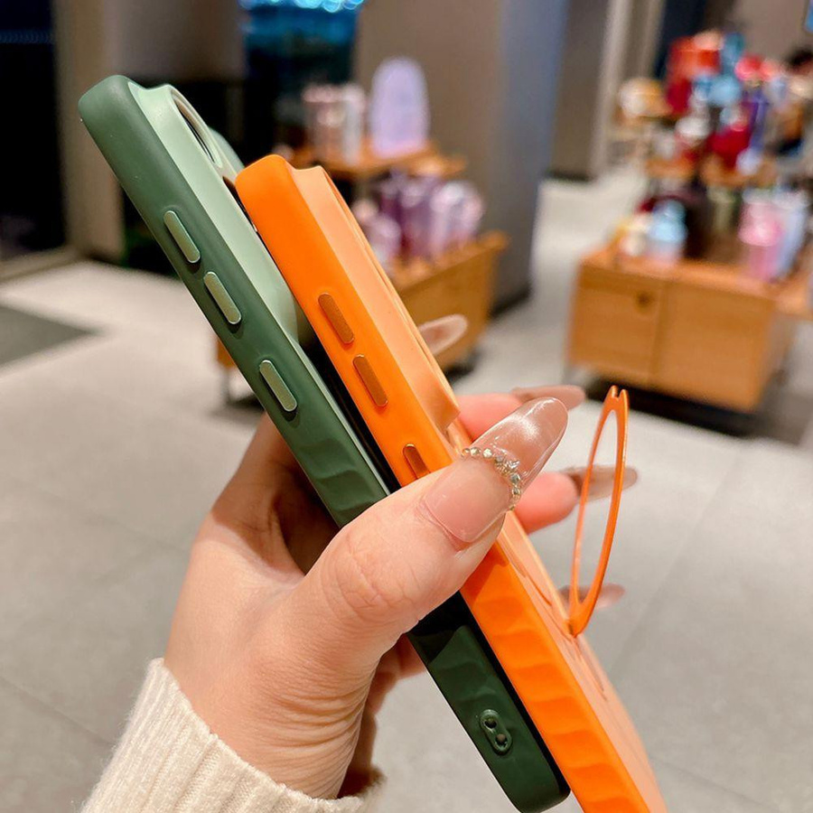 Stoßfeste Klappständer Hülle für Samsung Galaxy S26 Ultra S24 S23 S22 Plus A37 A36 A16 A7 in Orange - Bild 1