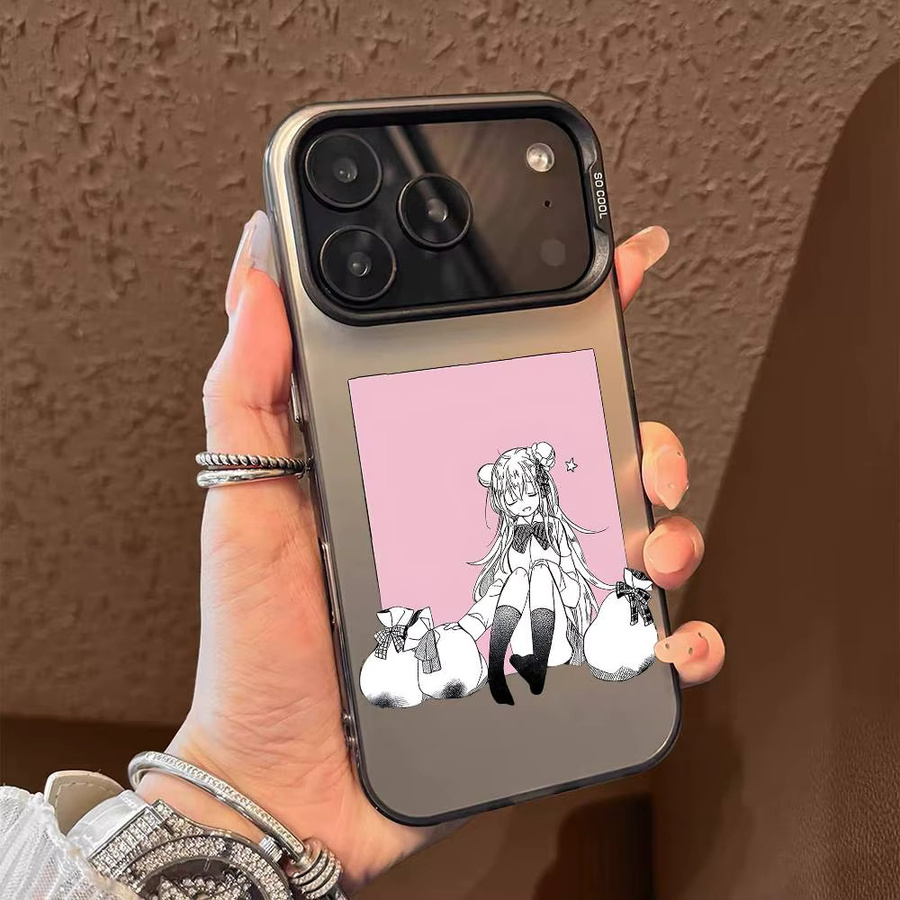 H-Happy Sugar Life Anime Handyhülle für iPhone 11 bis iPhone 17 Pro Max in Mehrfarbig Matt Metallic Aurora - Bild 3