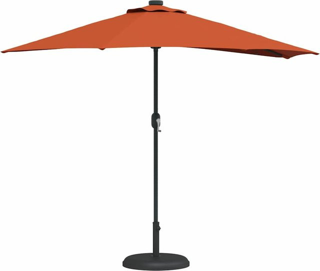 Garten-Sonnenschirm VD Home Furnishing in Orange aus Polyester und Stahl, B/T/H: 294 x 150 x 224 cm - Bild 1