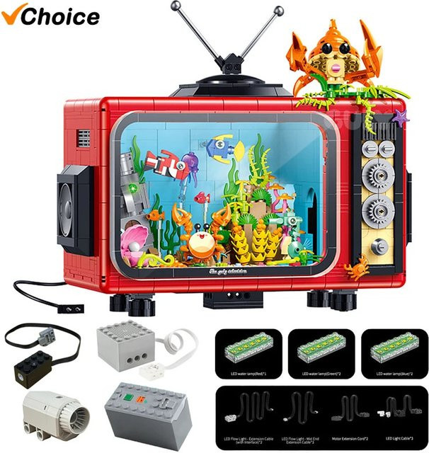XMWL Elektrisches TV-Aquarium-Bausatz, mit Dynamischem Nebel & LED-Beleuchtung - Bild 1