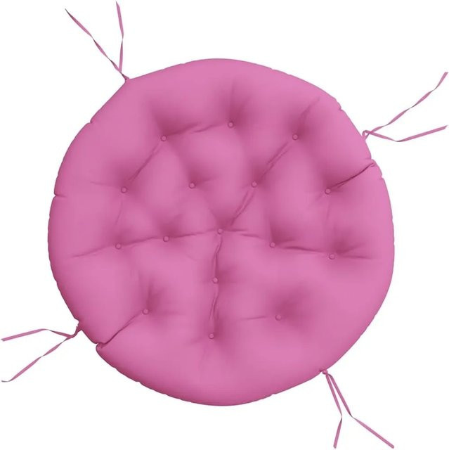 vidaXL Rundes Kissen Rosa aus Oxford-Gewebe, Durchmesser: 100 cm, Höhe: 11 cm - Bild 1